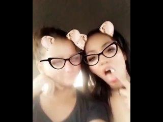 adriana chechik eating in the car with her friend, mouths open and drooling milf